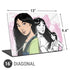Disney Princess Mulan Sketch Universal Laptop 16in (13 x 9.4in) Skin